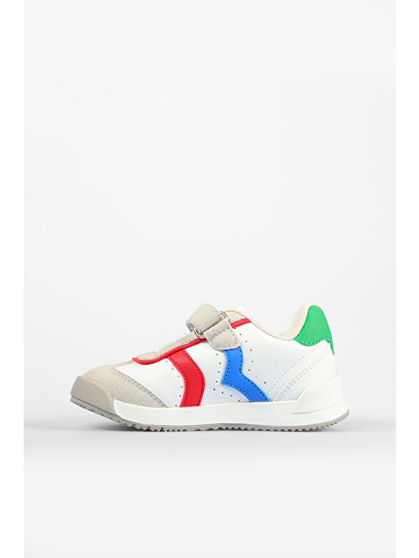 Kiev Basic Unisex Okul Öncesi Beyaz Sneaker - Görsel 3