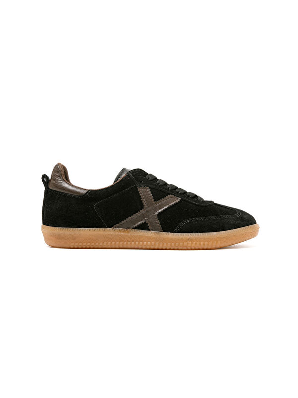 John May Kadın Sneaker ( Günlük) RC-25Y-088-M-VADE Siyah Süet-Kahve Cilt