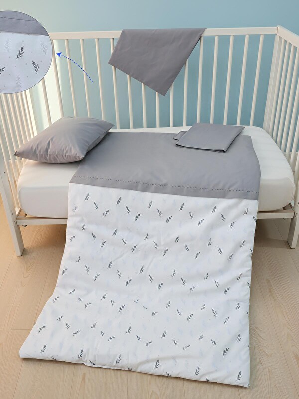 Yuar baby Bebek Nevresim Seti - Gri