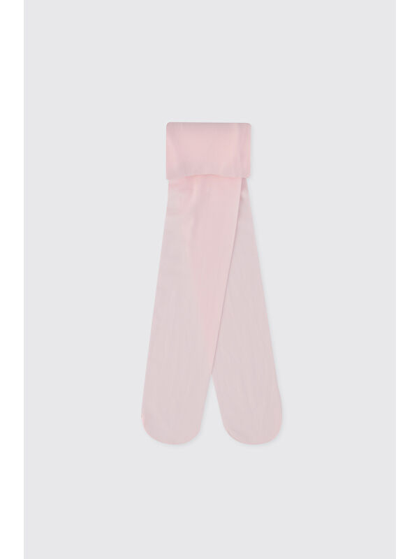 Panço Kız Çocuk Mikro Pembe Külotlu Çorap