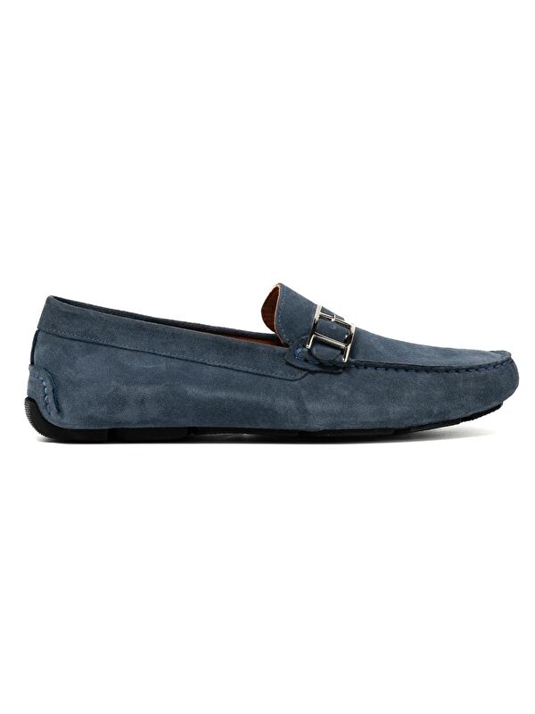 Giuseppe Mengoni Erkek Oxford ( Klasik) MO-7574A044-7574 İndigo Süet