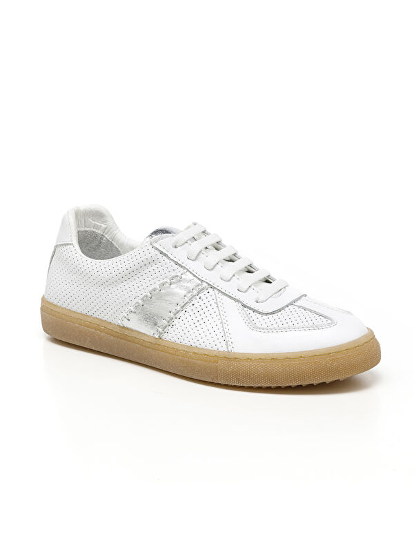 John May Kadın Sneaker ( Günlük) MAR-25Y-192-5100 Beyaz-Gümüş
