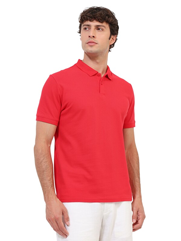 Kinetix Polo Yaka Kısa Kol T-Shirt Erkek Kırmızı MB PAM 12SN328