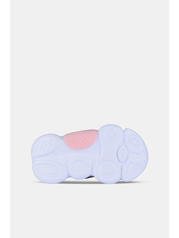 Gum Işıklı Kız Okul Öncesi Gri/Pembe Spor Ayakkabı - Görsel 5