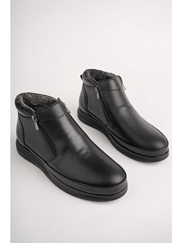 DAVİLA Çift Fermuarlı Kürklü Erkek Bot - Görsel 3