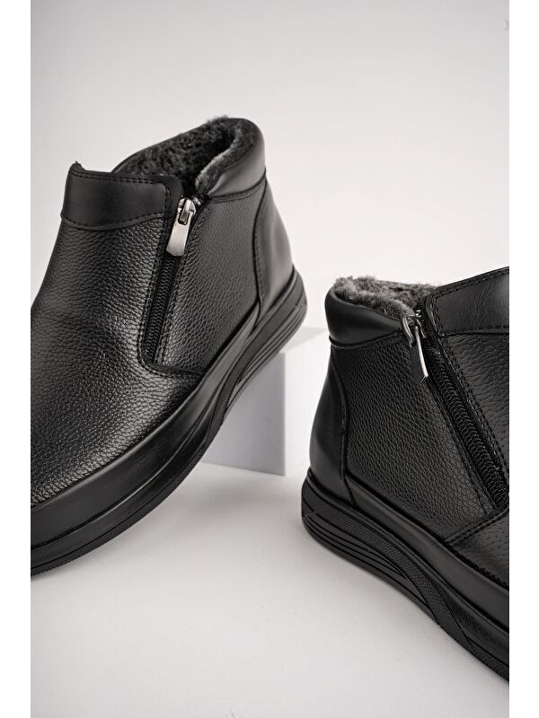 DAVİLA Çift Fermuarlı Kürklü Erkek Bot - Görsel 4