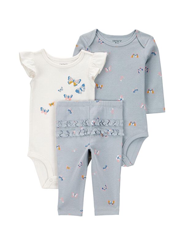 Carter's Kız Bebek Mavi 3Lü Set