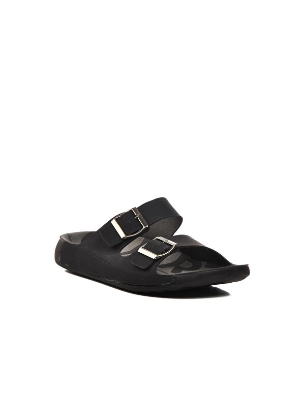 Siyah Çift Bantlı Erkek Terlik 66.001 - Görsel 4