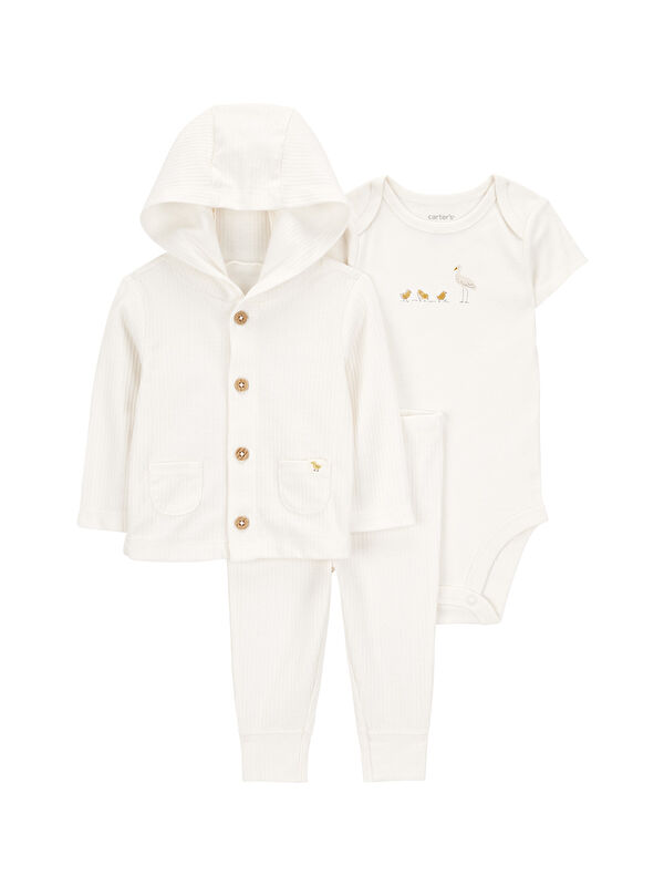 Carter's Bebek Ekru 3Lü Hırkalı