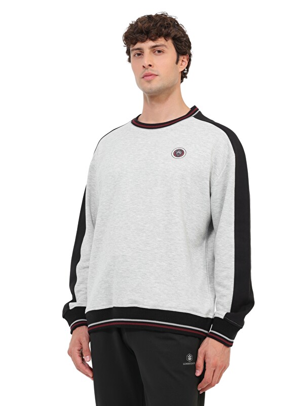 Lumberjack Sweatshirt Erkek A GRI MEL ML NALA 16BLO-05