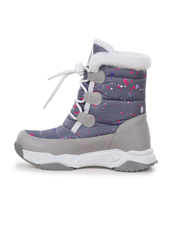 Bambu Bağcıklı Kız Çocuk Kar Botu - Görsel 5