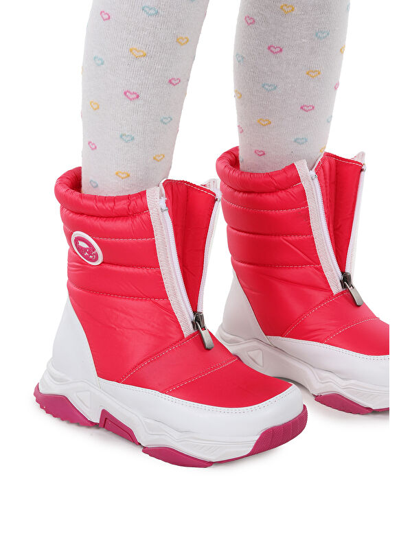 Sumo Fermuarlı Kız Çocuk Kar Botu - Görsel 5