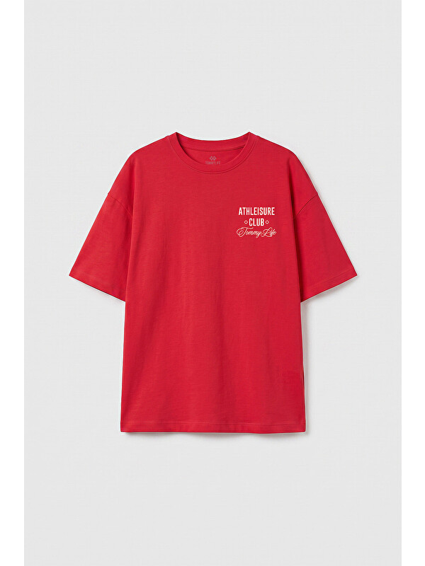 Tommylife Fiesta Oversize Kısa Kollu Baskılı Kız Çocuk T-Shirt - 75175
