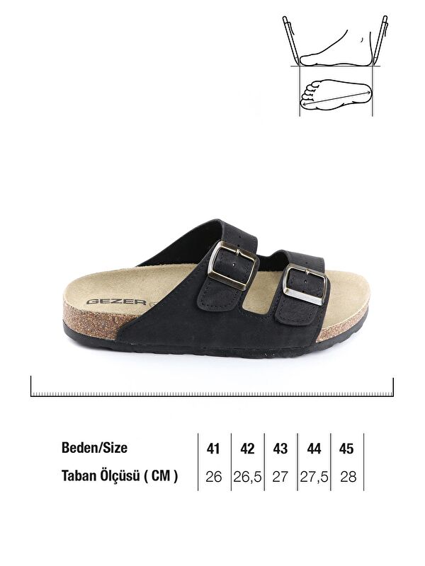 Yazlık Mantar Taban İki Toka Erkek Terlik - Görsel 3