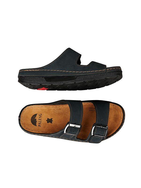 Yazlık Hakiki Deri Erkek Terlik - Görsel 5