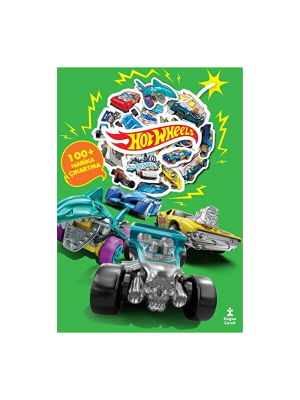 Doğan Çocuk Hot Wheels Boyama Kitabı Çıkartma Bombası 100 + Harika Çıkartma