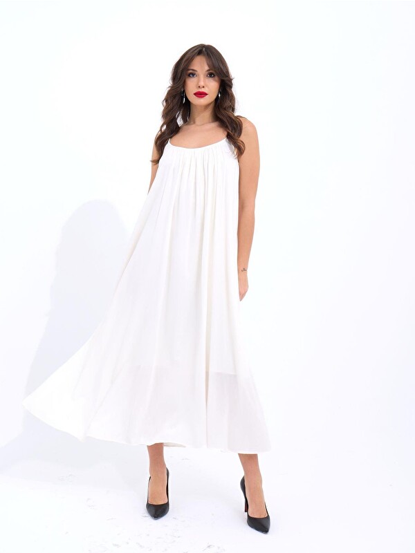 Jane's 7296 ELBİSE-EKRU
