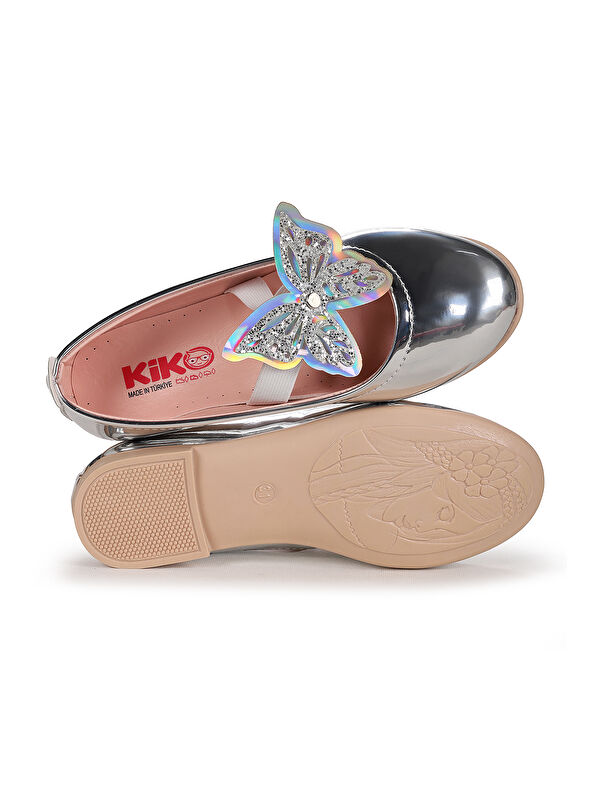 Menz Ayna Kelebek Lastikli Kız Çocuk Babet Ayakkabı - Görsel 6