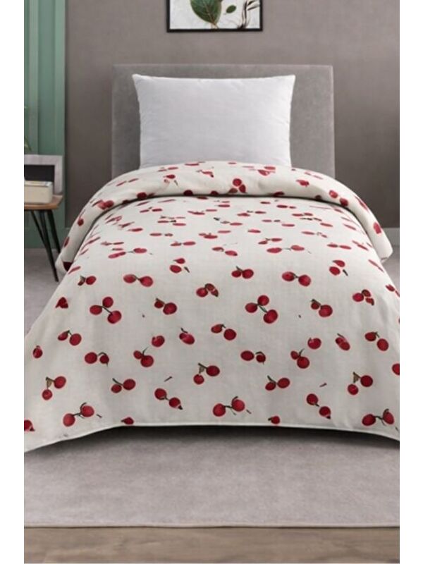 Mulberry Tek Kişilik Pike Yatak Örtüsü %100 Pamuk 170x230