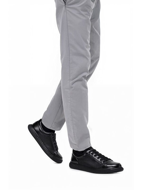 234255 5FX Siyah Erkek Ayakkabı - Görsel 3