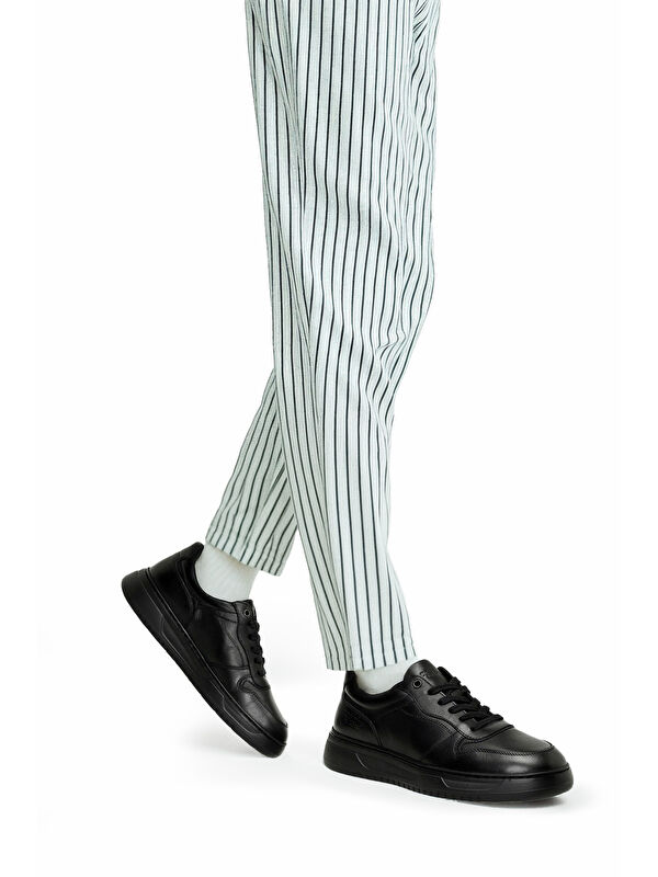 238040 5FX Siyah Erkek Ayakkabı - Görsel 3