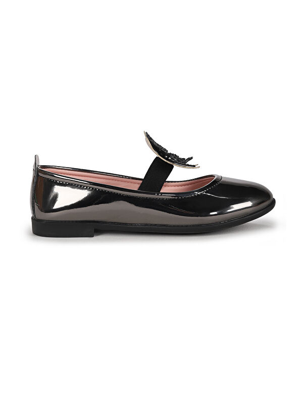 Menz Ayna Kelebek Lastikli Kız Çocuk Babet Ayakkabı - Görsel 5