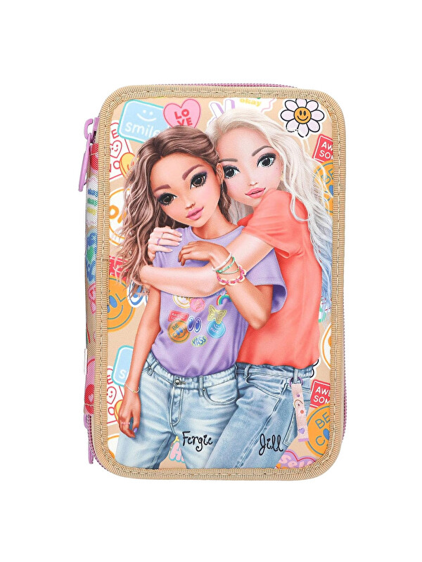 Top Model 3 Katlı İçi Dolu Kalem Çantası Girl Power 413282