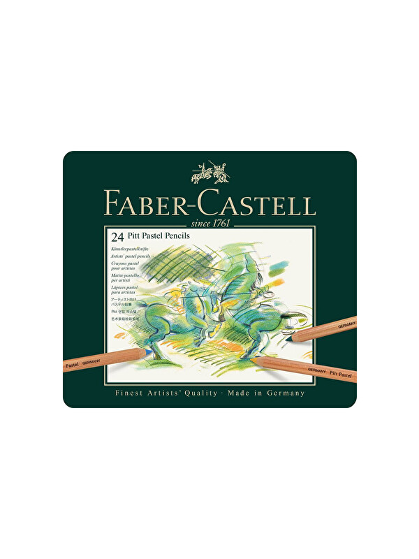 Faber-Castell Pitt Pastel Boya Kalemi 24'lü,Solmaya Dayanıklı Mürekkep,Yüksek Pigmentli, 4.3 mm Uç