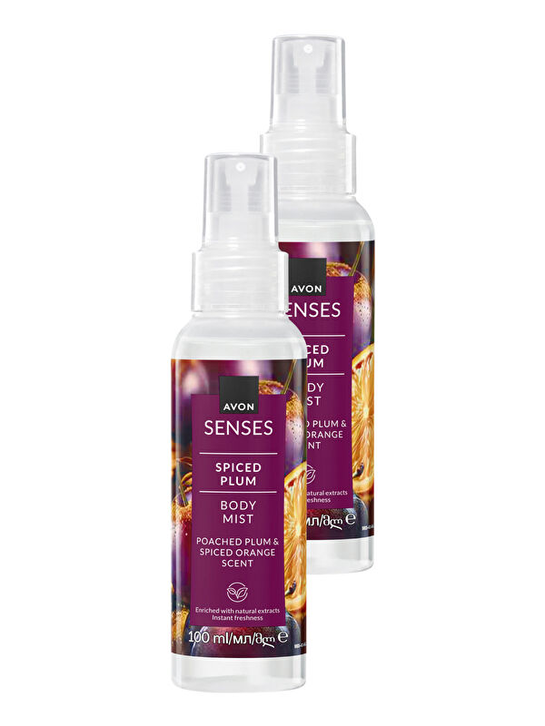 AVON Spiced Plum Baharatlı Erik ve Portakal Kokulu Vücut Spreyi 100 Ml. İkili Paket