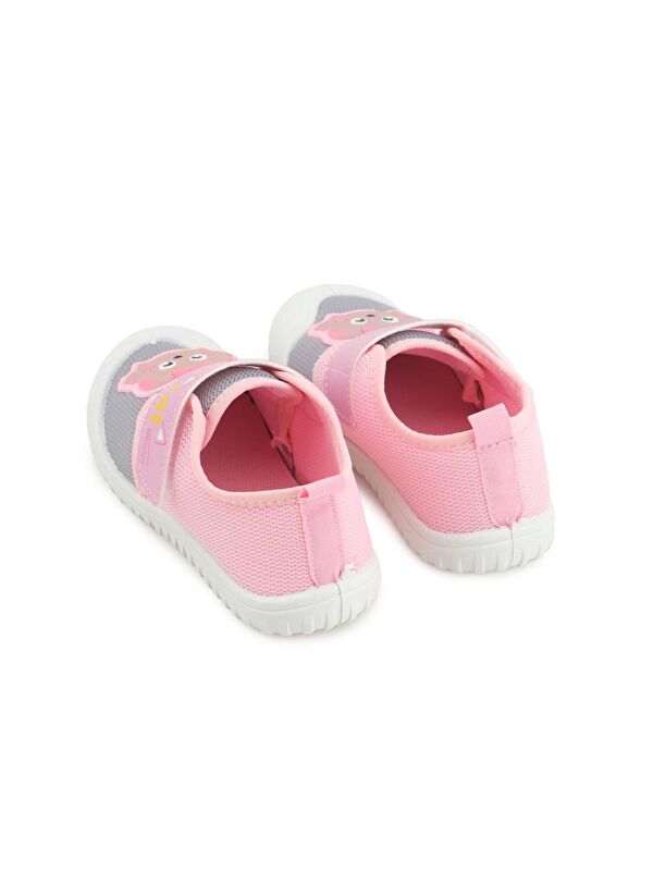 Yazlık Kız Çocuk Rahat Taban Cırt Cırtlı Ayarlanabilir Keten Günlük Ayakkabı - Görsel 5