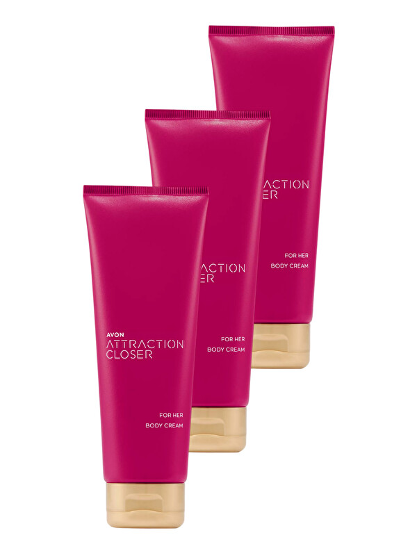 AVON Attraction Closer Vücut Losyonu 125 Ml. Üçlü Paket