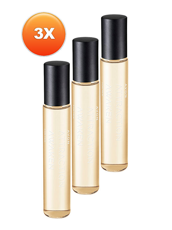 AVON Attraction Awaken Kadın Parfüm Edp 10 Ml. Üçlü Set