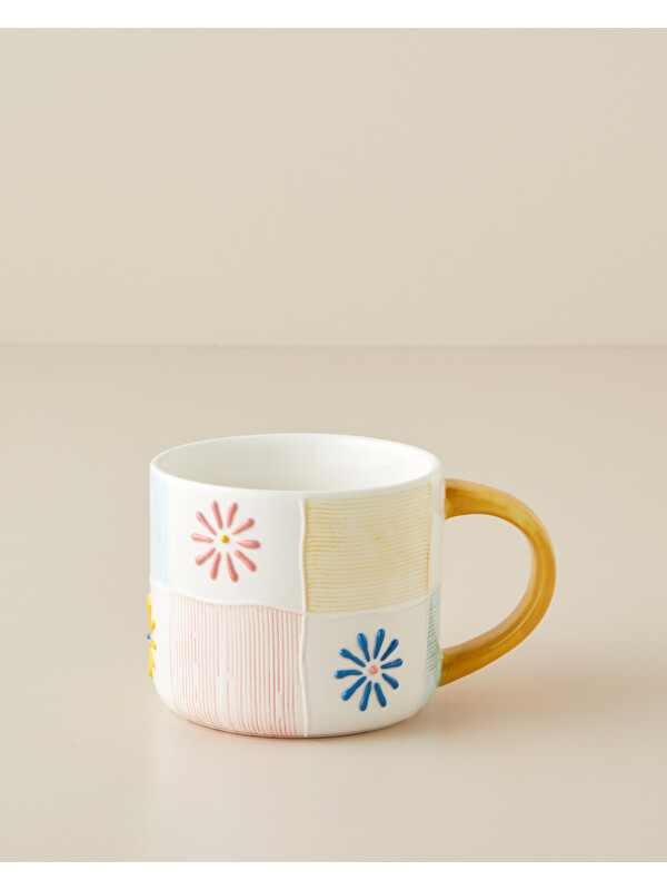 English Home Patchie Stoneware Kupa 445 ml Renkli