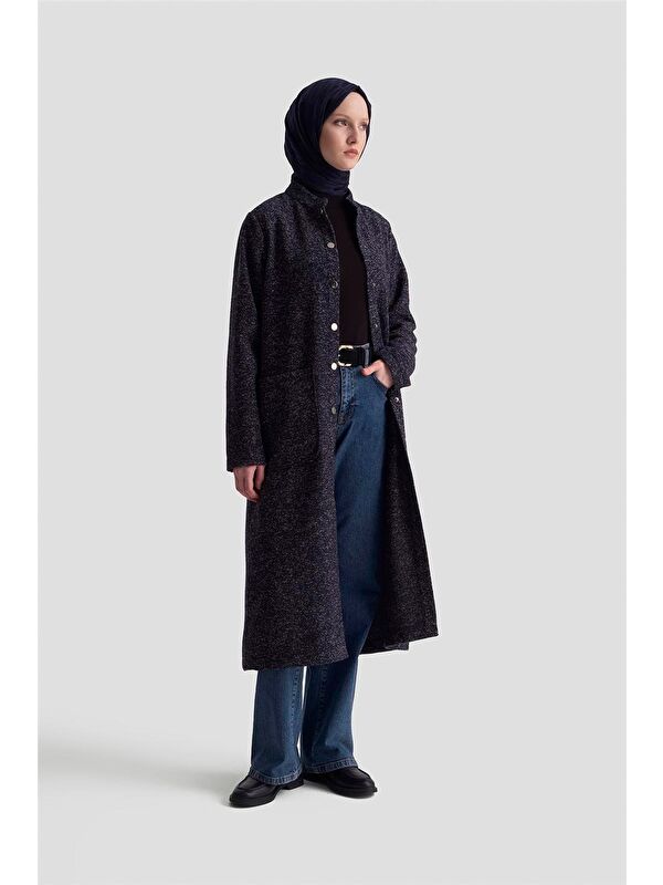 ARMİNE Melanjlı Örme Kap 25Kd1123 Lacivert