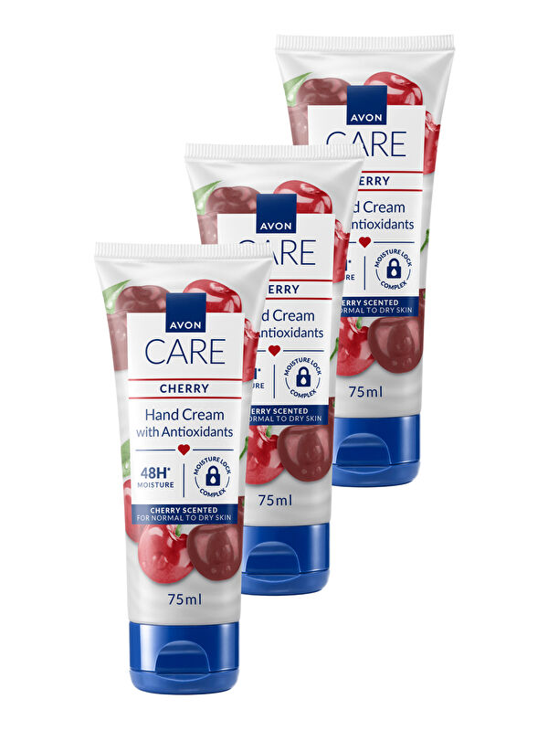 AVON Care Kiraz Kokulu El Kremi 75 Ml. Üçlü Paket