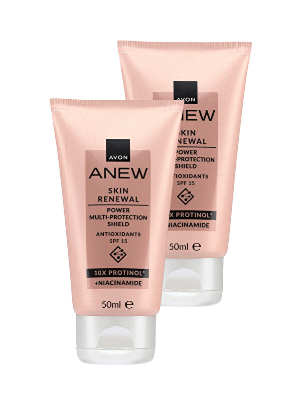 AVON Anew Power Çok Amaçlı Cilt Koruyucu Krem SPF15 50 Ml. İkili Paket