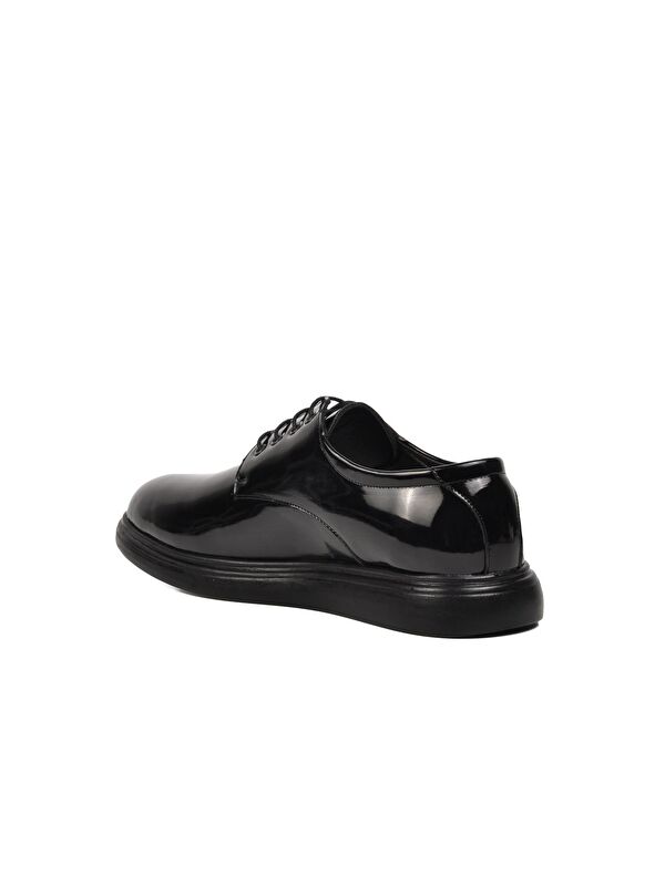 Siyah Rugan Erkek Klasik Ayakkabı P200 - Görsel 5