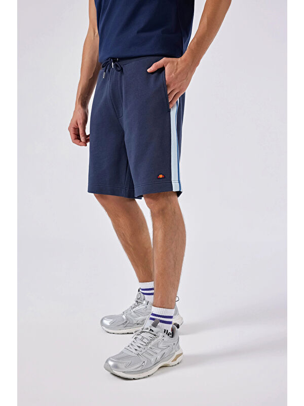 Ellesse Şerit Detaylı Pamuklu Belden Bağlamalı Short 6SM4007-NV