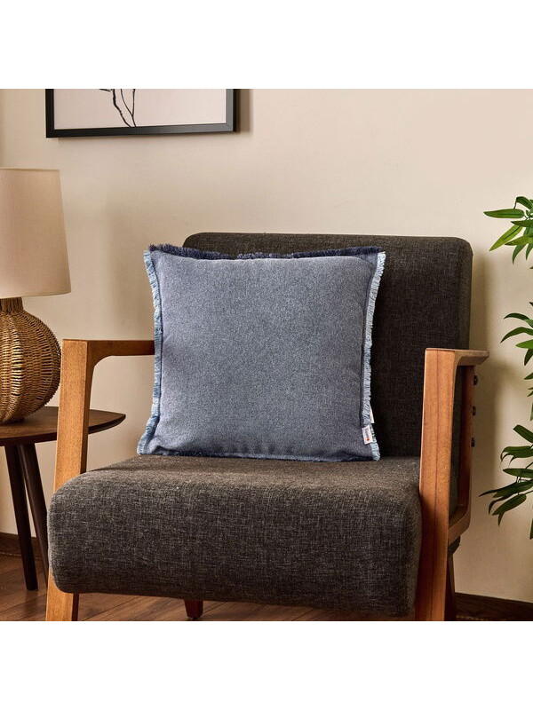 Evidea Soft Plaid Kırlent - Mavi - 45x45 cm
