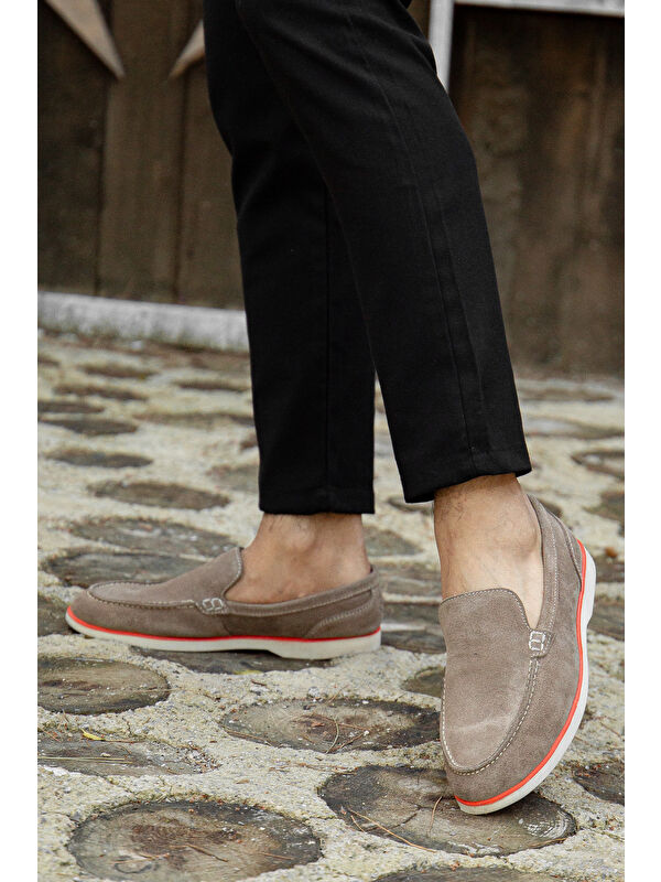 D0306 Günlük Ortopedik Hakiki Deri Erkek Casual Ayakkabı - Görsel 4