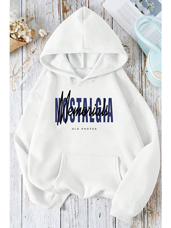 uyguntarz Nostalgia Baskılı Unisex Oversize Sweatshirt
