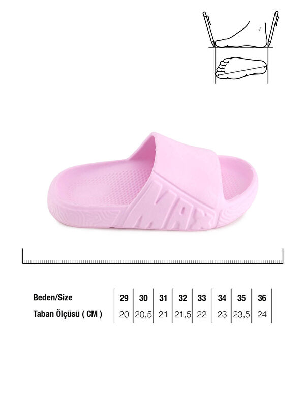 Yazlık Kız Çocuk Eva Islak Zemine Uygun Ev Bahçe Banyo Havuz Terlik - Görsel 3