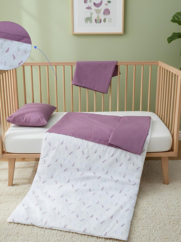Yuar baby Bebek Nevresim Seti - Lila