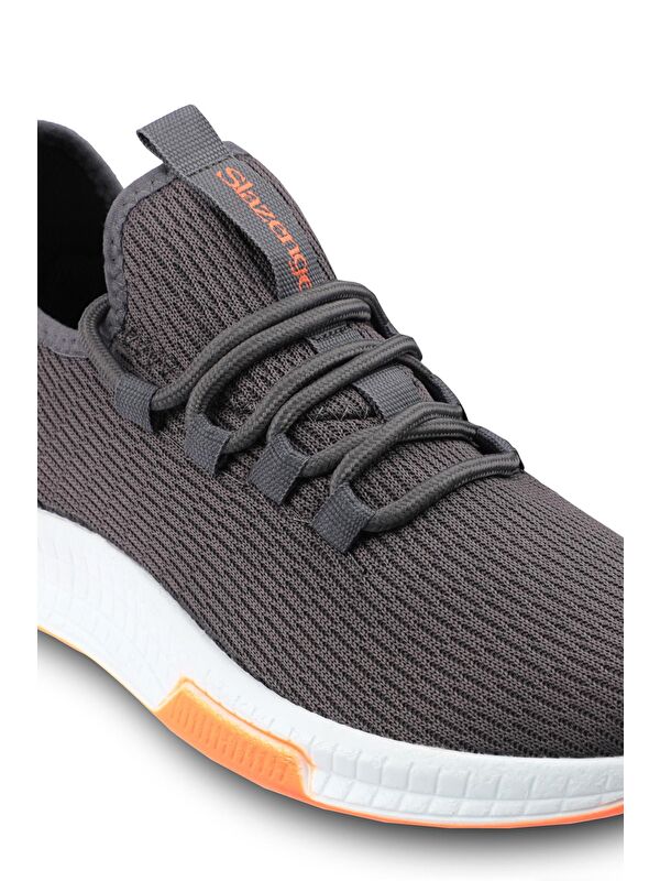 ABENA I Erkek Koşu Yürüyüş Ayakkabı Koyu Gri / Turuncu - Görsel 5