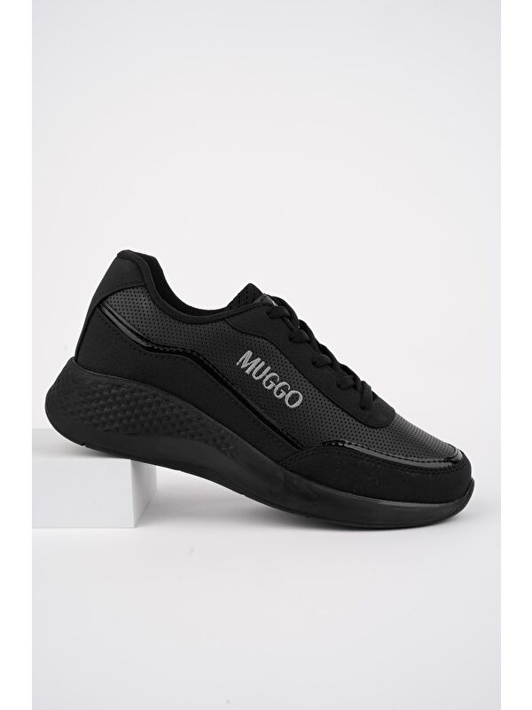 COCO Kadın Ortopedik Günlük Bağcıklı Şık Rahat Sneaker Spor Ayakkabı - Görsel 5