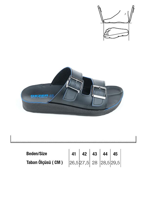 Yazlık Erkek İki Toka Ayarlanablir Terlik - Görsel 4