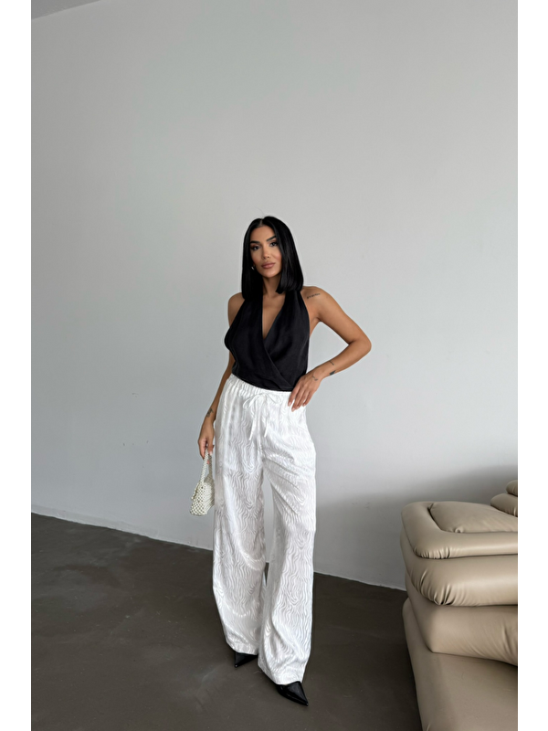 Jane's JAKAR SATEN PANTOLON - Beyaz