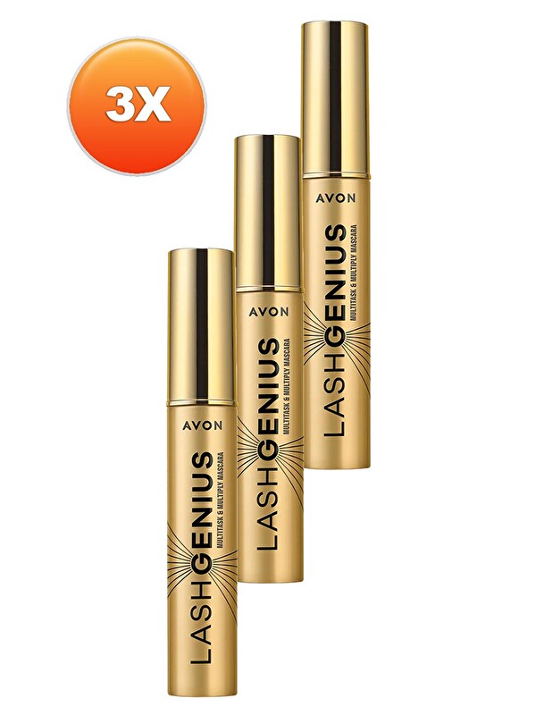 AVON True Lash Genius 5 Etkili Maskara 10 ml 3'lü Set