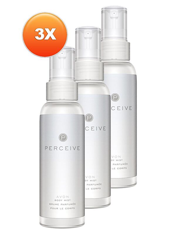 AVON Perceive Kadın Vücut Spreyi 100 Ml. Üçlü Set