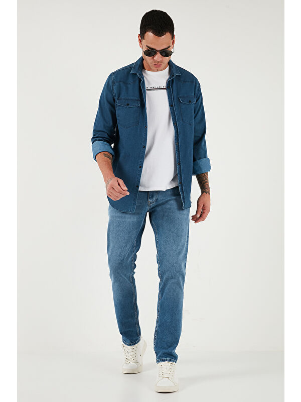 Buratti Pamuklu Regular Fit Normal Bel Boru Paça Jeans 2203C281PARMA